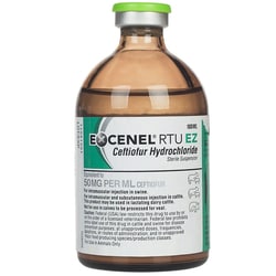 Med Vet International Excenel Ceftiofur Hcl Injection, 50mg/mL, 100mL,