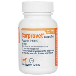 Med Vet International&nbsp;Putney Carprovet (Carprofen) Flavored Tablets, 25mg, 180ct