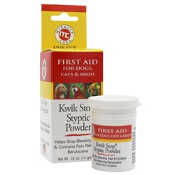 Med Vet International Kwik-Stop Styptic Powder 0.5 Oz. 14 Gm. Each