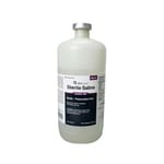 Med Vet International Sterile Saline Solution 0.9%, 250mL, Each