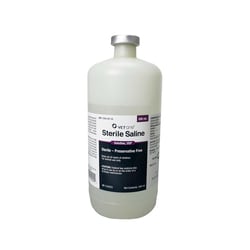 Med Vet International Sterile Saline Solution 0.9%, 250mL, Each, Quantity: