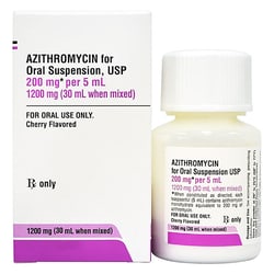 Med Vet International&nbsp;Azithromycin Cherry Flavored Oral Suspension, 200mg/mL, 30mL
