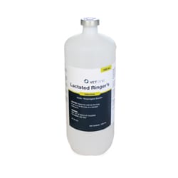Med Vet International&nbsp;Lactated Ringer'S Injection, Sterile Nonpyrogenic Solution in Hard Plastic Bottle, 1000mL, Each
