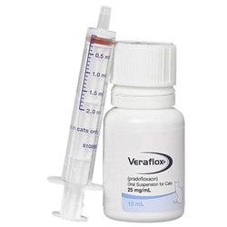 Med Vet International Veraflox Oral Suspension For Cats, 2.5%, 15mL
