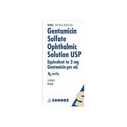 Med Vet International&nbsp;Gentamicin Ophthalmic Solution, 0.3%, 5mL