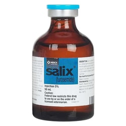 Med Vet International Salix (Furosemide) Injection 50mg/mL, 50mL. Multi-Dose,