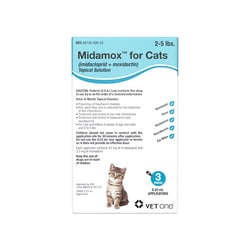 Med Vet International&nbsp;Midamox For Kittens, 2 To 5 Pounds, Teal Label, 3 Dose