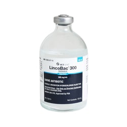 Med Vet International Lincobac 300 (Lincomycin) Injection, Swine Antibiotic, 100mL, Each