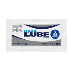 Med Vet International Dynarex Dynalube Lubricating Jelly - Sterile, 2.7 G Packet, 1728/Case