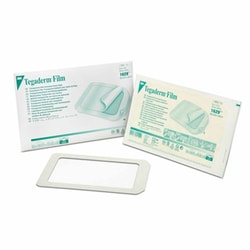 Med Vet International&nbsp;Transparent Film Dressing 3M Tegaderm 8 X 12 inch Frame Style DelIVery Rectangle Sterile, 1629, 10/Box