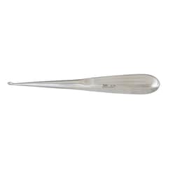 Med Vet International Miltex Spratt (Brun) Curette, 6-3/4in, Oval Cup, Size 00, 19-706