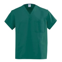 Med Vet International&nbsp;Angelstat Reversible V-Neck Top, Set Sleeve, Hunter Green, Small