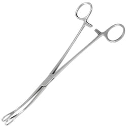 Med Vet International&nbsp;Miltex Foerster Sponge Forceps, 9.75in, Curved, Smooth Jaws, German, 7-612