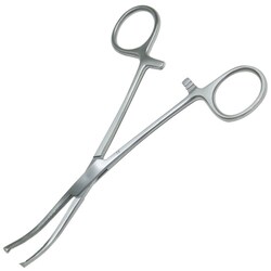 Med Vet International&nbsp;Miltex Kocher Forceps, 5.5in, 1 X 2 Teeth, Curved, German, 7-68