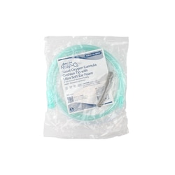 Med Vet International&nbsp;Dynarex Nasal Oxygen Cannula Cushion Tip w/ Ultra Soft Ear Foam w/ 4, Adult/Standard Connector, 50/Case