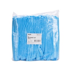 Med Vet International Dukal 324-10 Disposable Bouffant Cap, Blue, Spunbond Polypropylene, 16 Gsm, 24