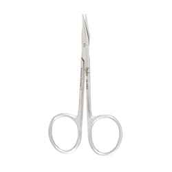 Med Vet International&nbsp;Miltex Gradle Eye Suture Scissors, Slightly Curved, Sharp Points, 3.75in, 18-1652