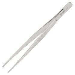 Med Vet International&nbsp;Miltex Tissue Forceps, 5.5in., With 1X2 Teeth, Standard Pattern, Serrated Handles