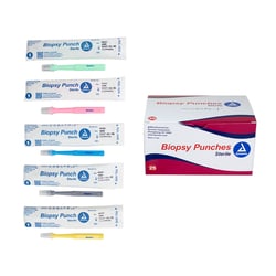 Med Vet International&nbsp;Dynarex Biopsy Punches, Mix Box: 2, 3, 4, 5 And 6 mm, 5 Each Size, 25/Box