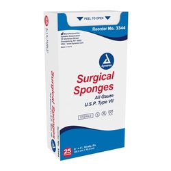 Med Vet International Dynarex Surgical Gauze Sponge - Sterile 2'S, 8