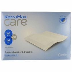 Med Vet International Super Absorbent Dressing Kerramax Care 2 X 2 inch Square, Prd500-025, 10/Carton