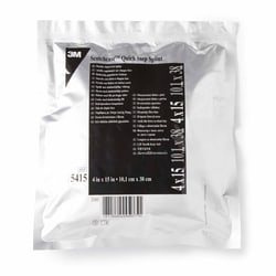 Med Vet International Padded Precut Splint 3M Scotchcast Quick Step Double Sided Felt 4 X 15 inch Felt / Fiberglass White, 75415, 10/Case