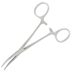 Med Vet International&nbsp;Miltex Kelly Hemostatic Forceps, 5.5in, Curved