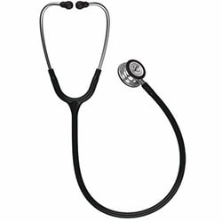 Med Vet International&nbsp;Clinician Stethoscope 3M Littmann Classic Iii Black 1-Tube 27 inch Tube Convertible Chestpiece, 5620, Each