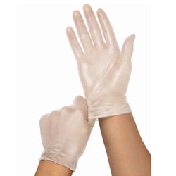 Med Vet International&nbsp;Vinyl, Exam Glove, Powder Free, Extra Large, 130/Box