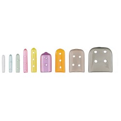Med Vet International Miltex Tip-It Protector, Assorted Tint Vent, 50/Pack, 3-2510T