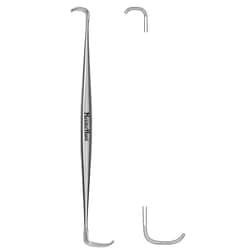 Med Vet International&nbsp;Miltex Meisterhand Ragnell Retractor, 6in, Double-Ended, 3mm X 8mm And 5mm X 15mm Blades, German, Mh11-73