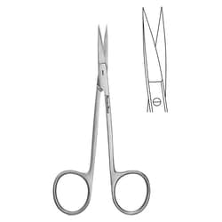 Med Vet International&nbsp;Miltex Meisterhand Iris Scissors, Straight, 20mm Blades, Delicate, German, 3.5in, Mh18-1396