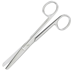 Med Vet International&nbsp;Miltex Operating Scissors, Straight, Blunt/Blunt, 5.75in, 12 Pack, Eg5-26