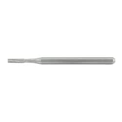 Med Vet International Miltex Friction Grip Tungsten Carbide Bur, Crosscut Fissure, Straight, Surgical, #557Su, 10 Pack, Dfg557Su
