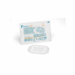 Med Vet International Transparent Film Dressing With Pad 3M Tegaderm +Pad 3-1/2 X 4 inch Frame Style DelIVery Rectangle Sterile, 3586, 100/Case