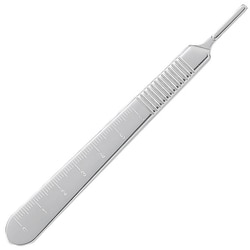 Med Vet International Miltex Knife Handle, 5in, #3, Holds Blade #'S 10 Through 15C, 4-7R