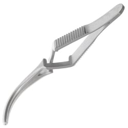 Med Vet International&nbsp;Miltex Debakey Bulldog Clamp, Angled, Cross-Action, 3in, German, 24-650
