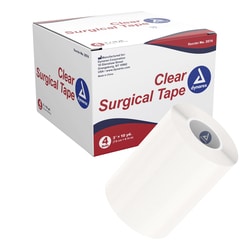 Med Vet International Dynarex Surgical Tape, Transparent, 3
