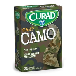 Med Vet International Curad Green Camo Bandage 3/4