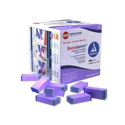 Med Vet International Dynarex Pressure ActIVated Safety Lancets - Sterile, 28g, 1.8 mm, 1000/Case