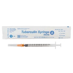 Med Vet International&nbsp;Dynarex Tuberculin Non-Safety Syringe - Luer Slip, 25g, 5/8