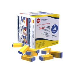 Med Vet International Dynarex Pressure ActIVated Safety Lancets - Sterile, 26g, 1.8 mm, 1000/Case