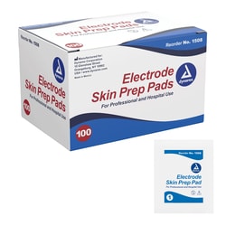 Med Vet International Dynarex Electrode Skin Prep Pad, 1000/Case
