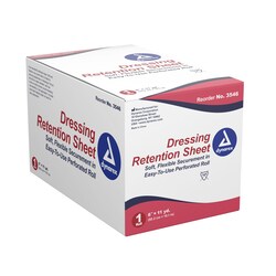 Med Vet International&nbsp;Dynarex Dressing Retention Sheet, Latex Free, 6