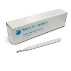 Med Vet International Disposable Scalpels #15, Sterile, 10/Box