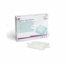 Med Vet International&nbsp;Foam Dressing 3M Tegaderm High Performance 5-5/8 X 5-5/8 inch With Border Film Backing Acrylic Adhesive Square Sterile, 90612, 40/Case