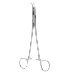 Med Vet International&nbsp;Miltex Meisterhand Schnidt-Sawtell Hemostatic Forceps, 7.5in, Full Curved, Closed Ring Handles, German, Mh22-668