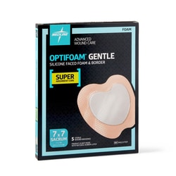 Med Vet International Optifoam Gentle Silicone-Faced Foam Wound Dressing,