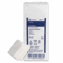 Med Vet International Covidien Curity Cover Sponges, Non-Sterile, 3