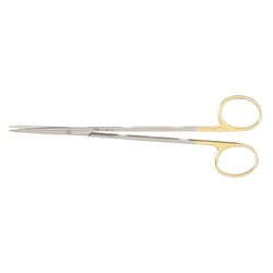 Med Vet International&nbsp;Miltex Metzenbaum Scissors, Tungsten Carbide, Straight, Sharp Points, German, 7in, 5-181B-Tc